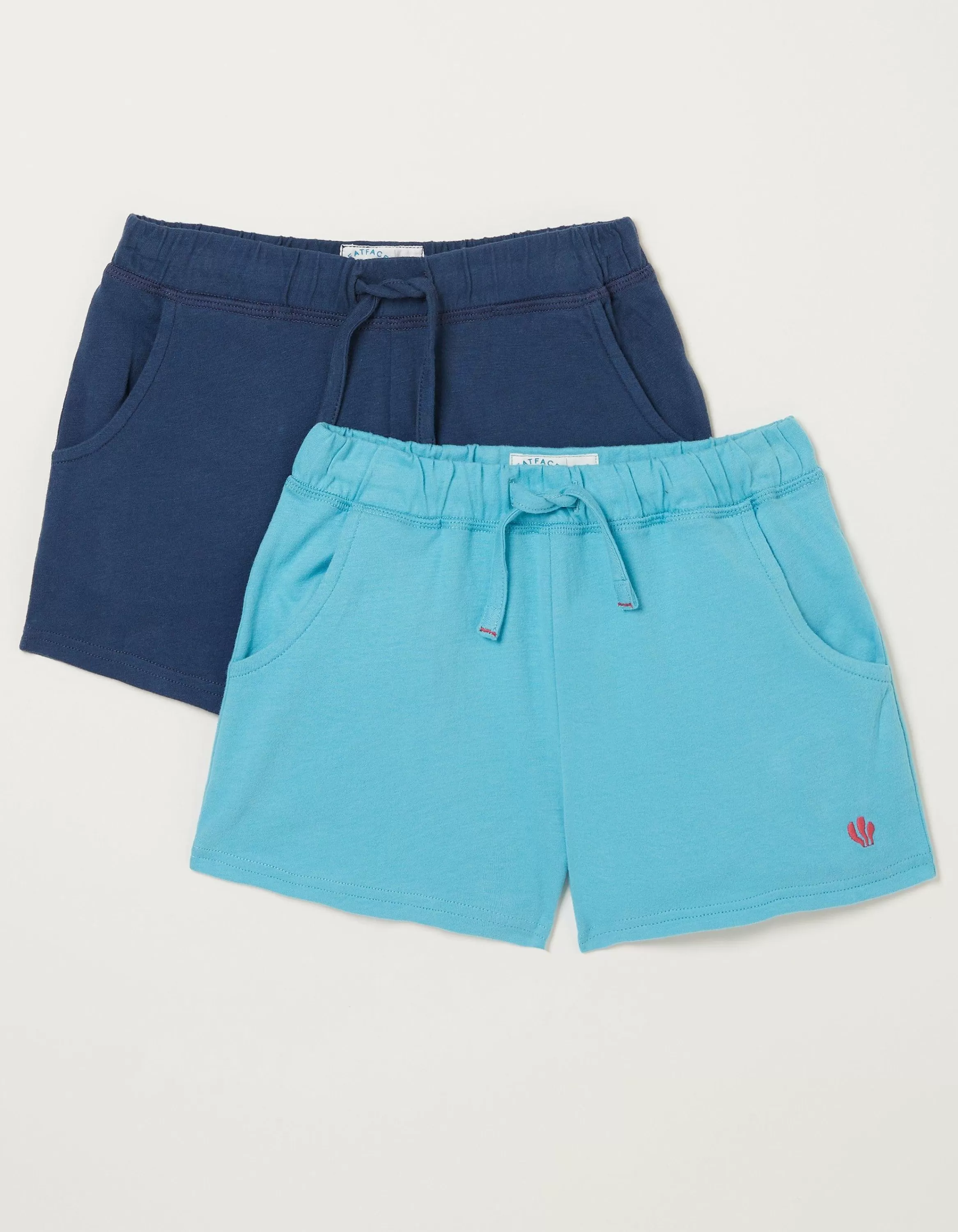 Best FatFace Two Pack Shorts Aqua Blue