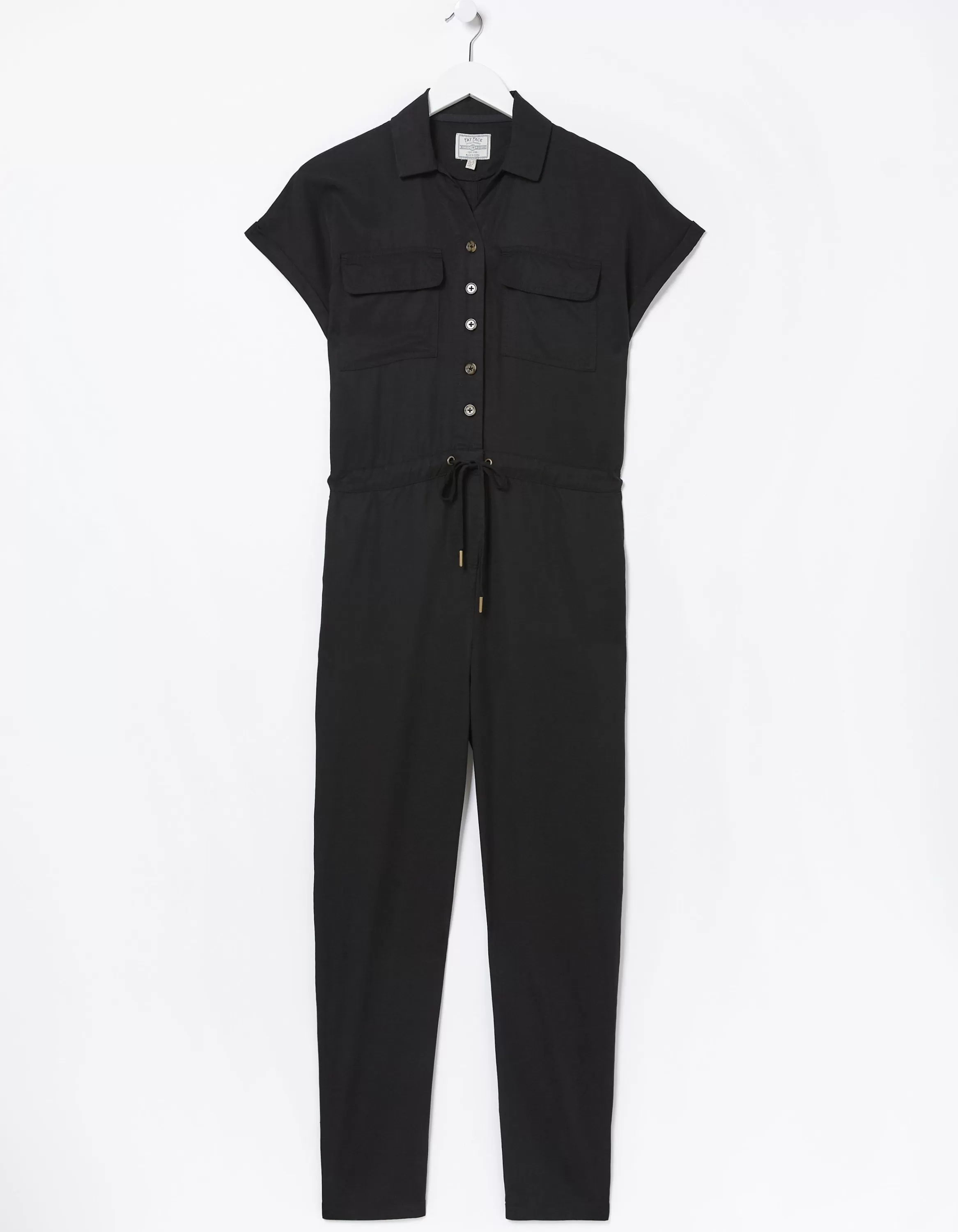 Discount FatFace Una Tencel Utility Jumpsuit Black