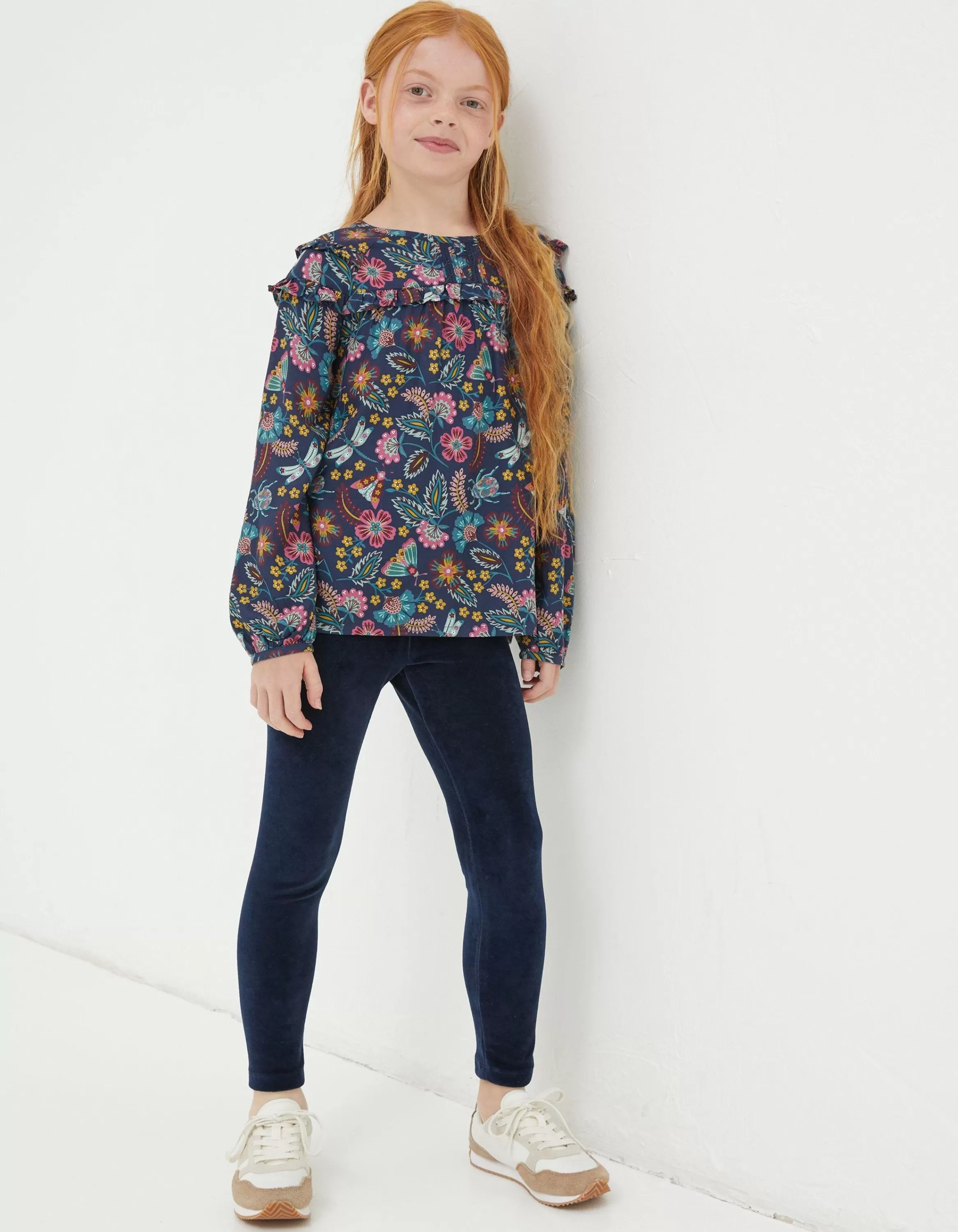 Discount FatFace Velvet Legging Navy