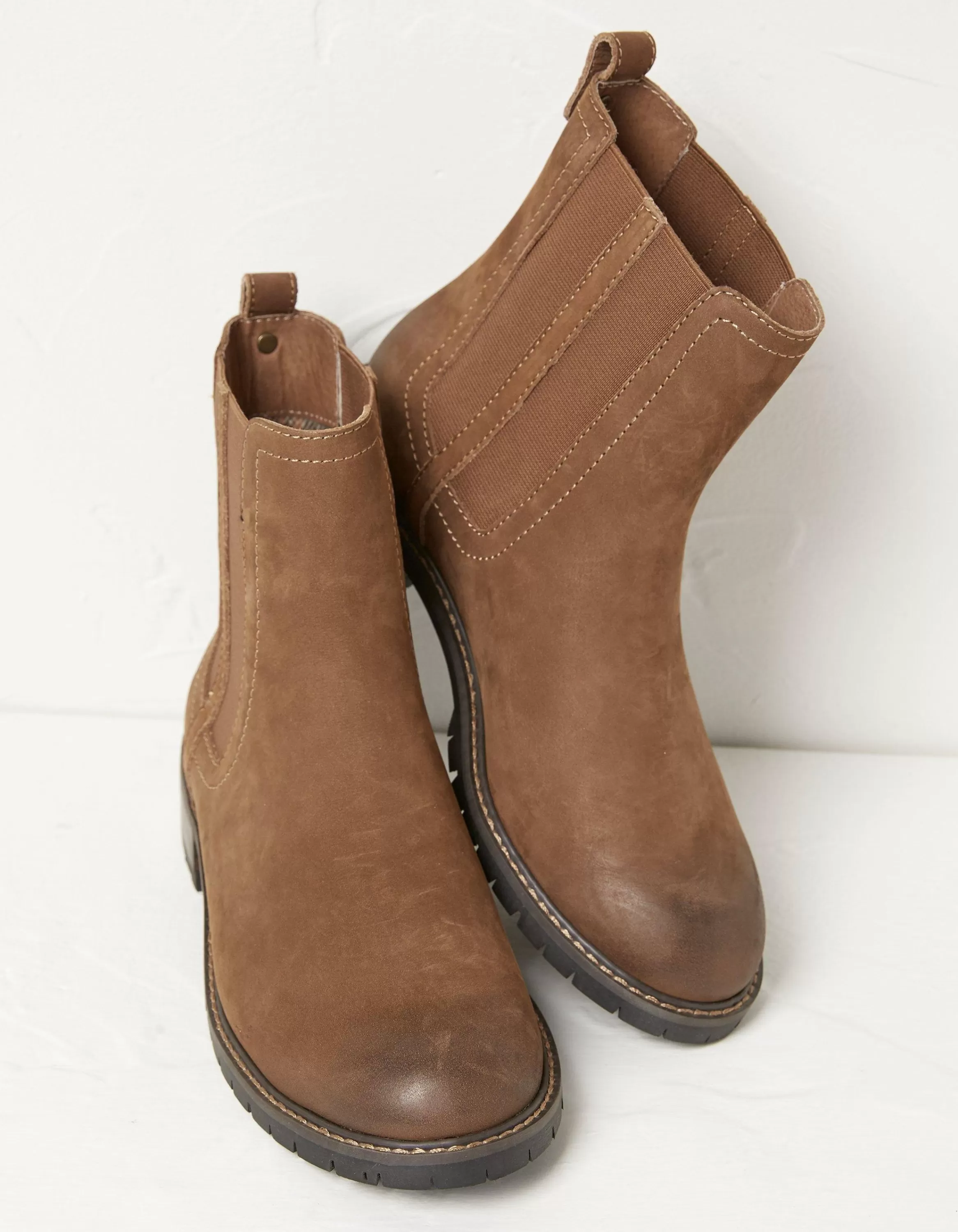 Outlet FatFace Verity High Ankle Chelsea Boot Tan