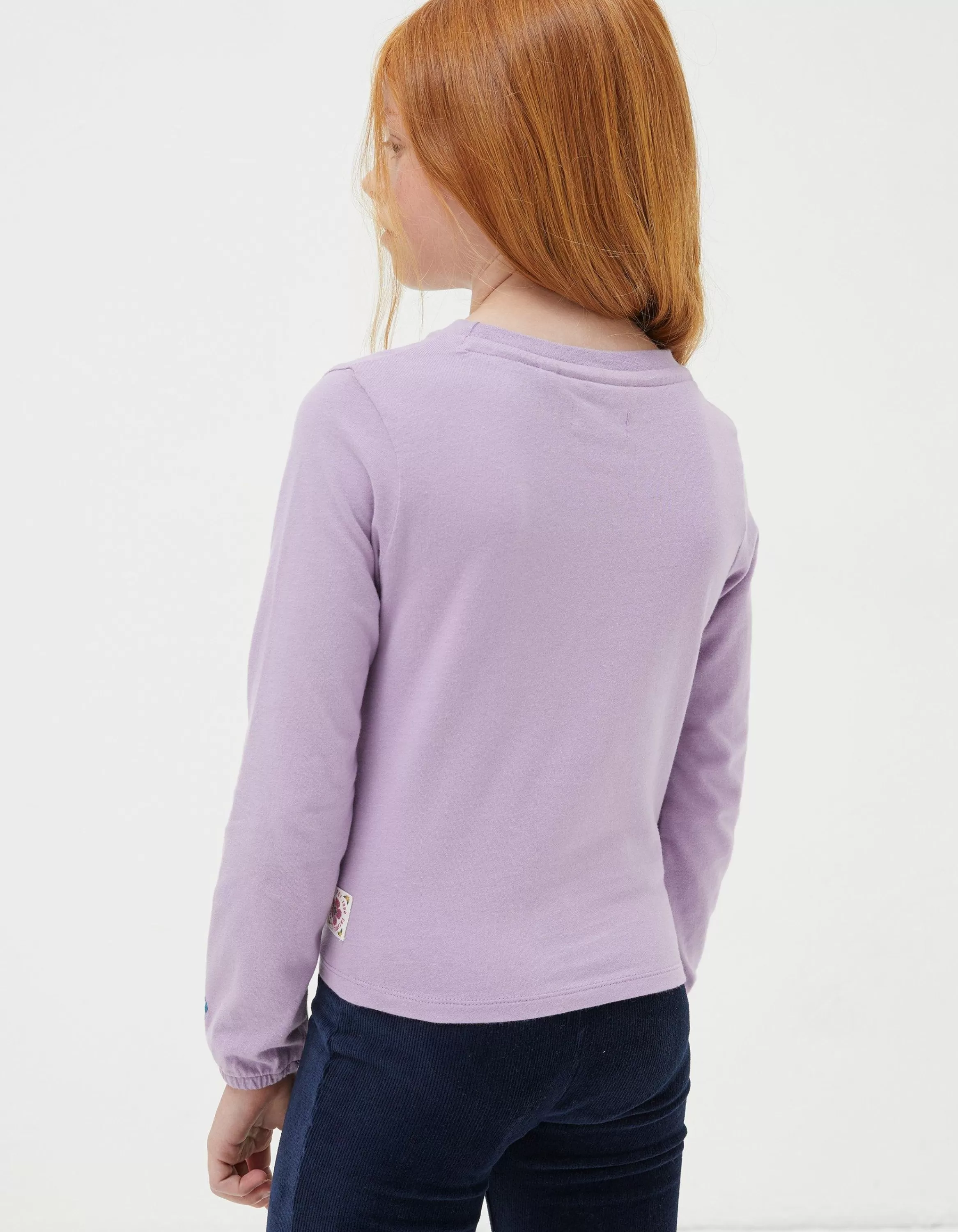 New FatFace Waist Tie Long Sleeve T-Shirt Lilac