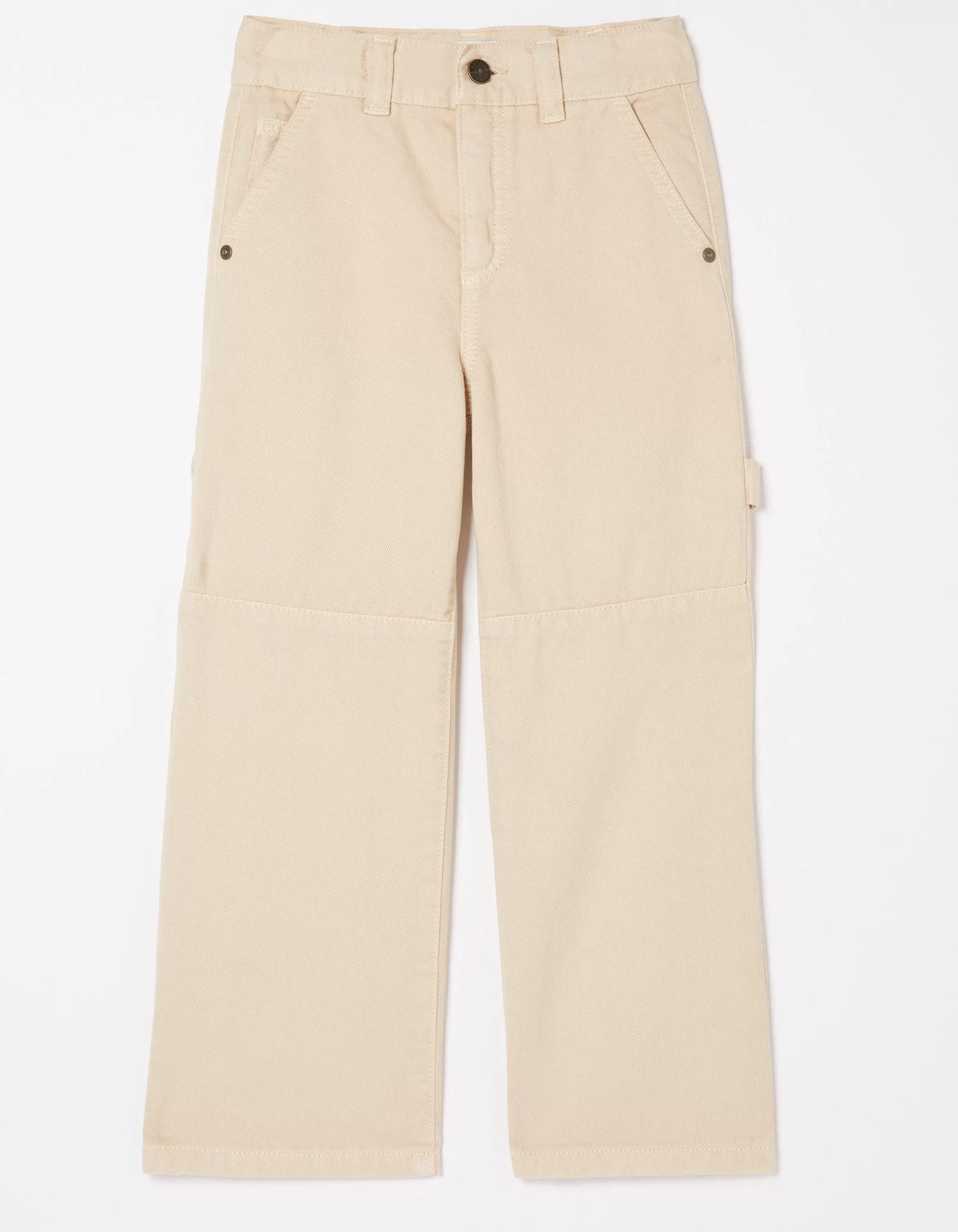 Shop FatFace Waye Wide Leg Trousers Natural