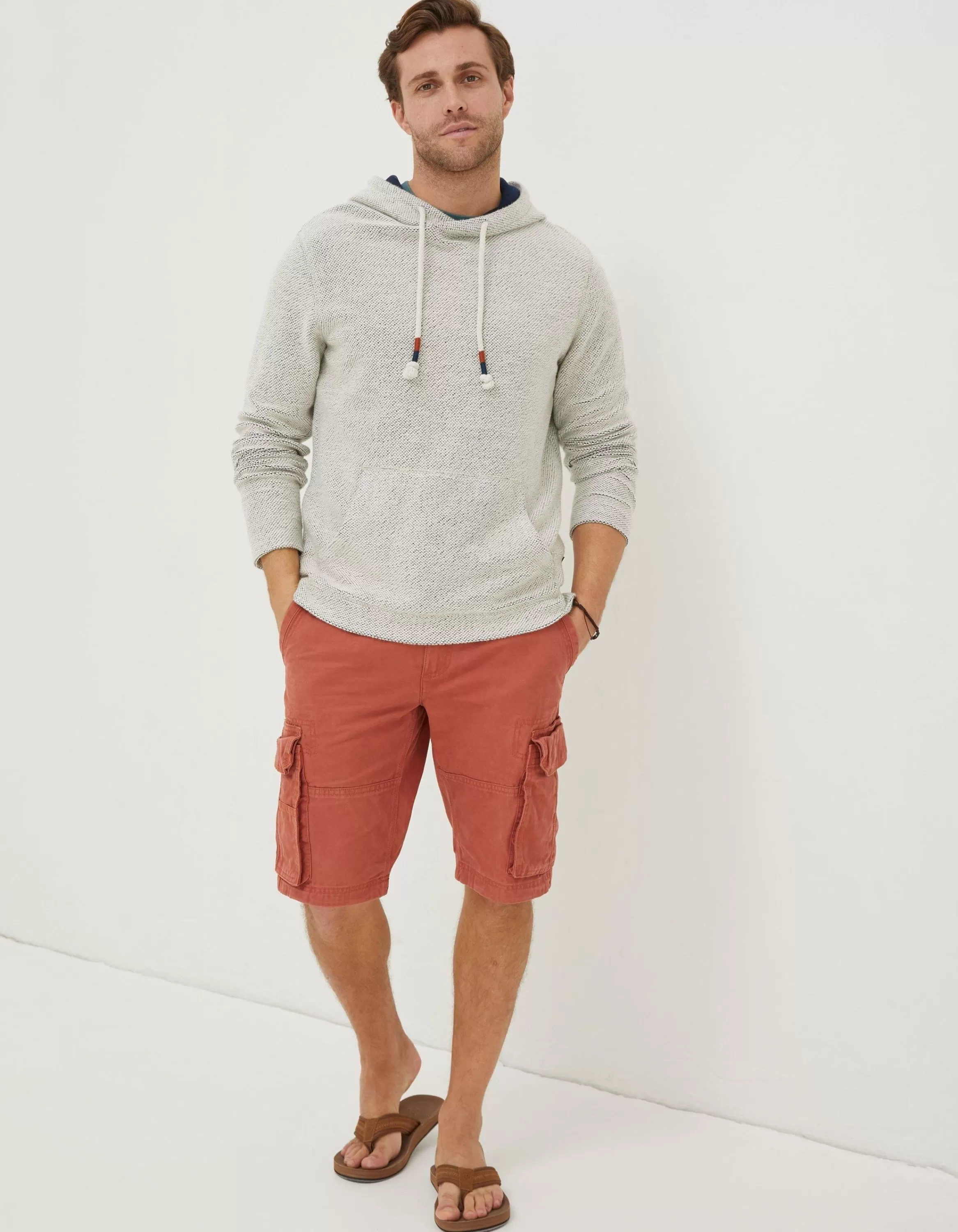 Cheap FatFace Woolacombe Hoodie Oatmeal